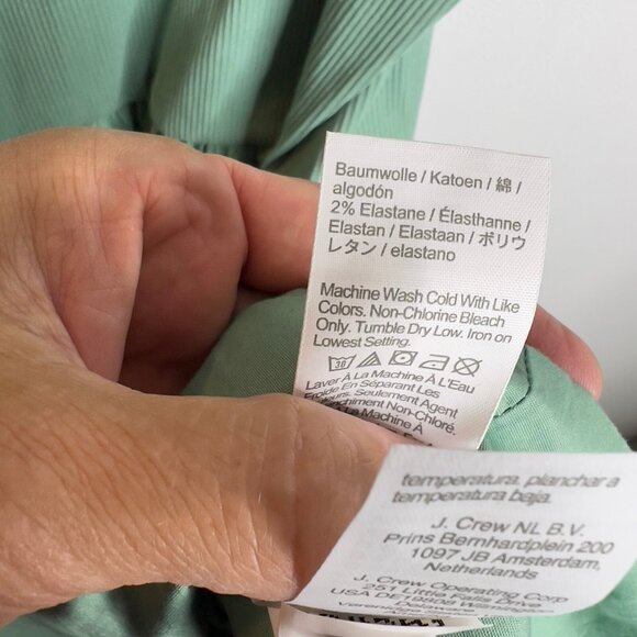 J.Crew $90 Ribbed-knit mixy dress Eucalyptus Green Size XL CJ264 - Picture 6 of 7